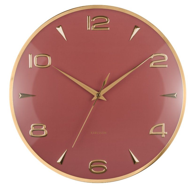 Dizajnové nástenné hodiny 6017RD Karlsson 40cm