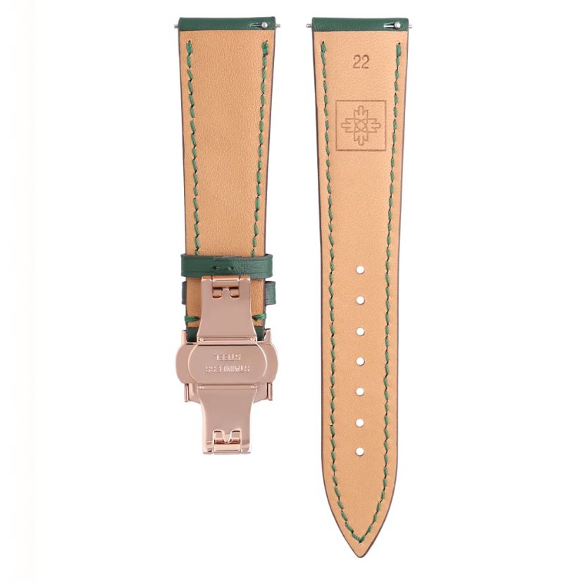 Kožený řemínek na hodinky PRIM RB.13265 (22 mm) – zelený - RB.13265.2218.4040.L1