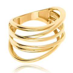 MINET Moderný zlatý prsteň Au 585/1000 veľ. 55 - 4,30g