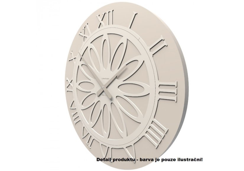 Dizajnové hodiny 10-202 CalleaDesign 60cm (viac farieb) Farba čierna klasik-5 - RAL9017