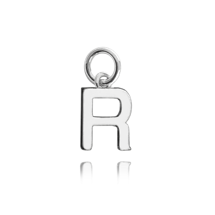 MINET Strieborný príves drobné písmeno "R" MINET Strieborný príves drobné písmeno "R"