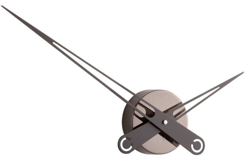 Dizajnové nástenné hodiny Future Time FT9650TT Hands titanium grey 60cm