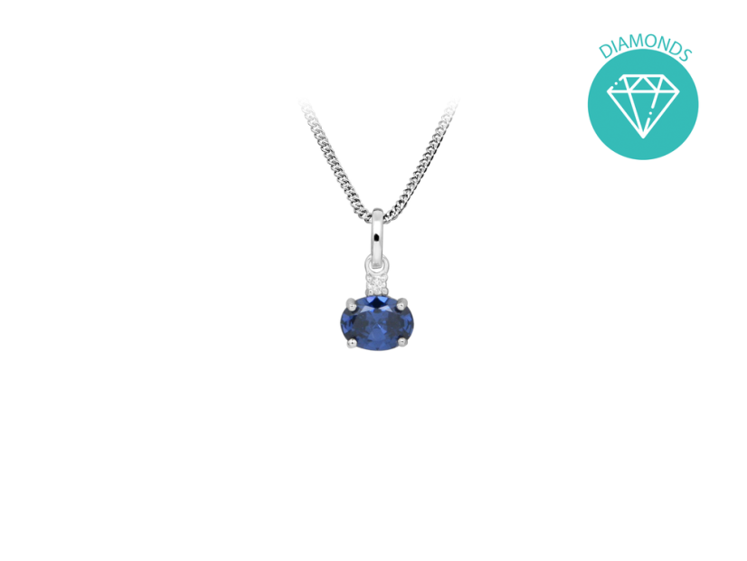 Strieborný prívesok s briliantom JVD SVLP0501SH8M200