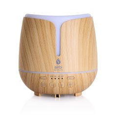 Aroma difuzér s bluetooth reproduktorem a osvětlením Airbi SONIC - světlé dřevo