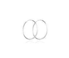 MINET Stříbrné náušnice KRUHY 2 cm