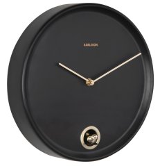 Nástěnné hodiny s kukačkou 6123BK Karlsson 30cm, černé