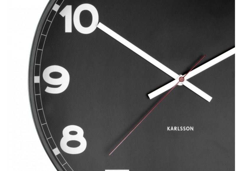 Dizajnové nástenné hodiny 5847BK Karlsson 41cm