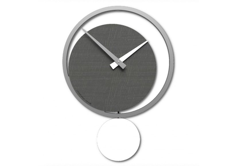 Designové kyvadlové hodiny 11-010 CalleaDesign Eclipse 51cm (více barevných variant) Barva zelené jablko-76 Dýha wenge - 89