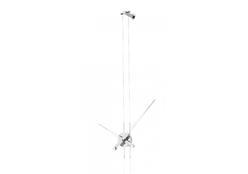 Dizajnové nástenné hodiny Nomon Pendulo Inox, chróm
