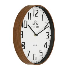 Nástenné hodiny s tichým chodom MPM Vintage I Since 1993 - E01.4200.52