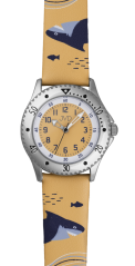 Detské náramkové hodinky s motívom Žralok JVD J7224.1