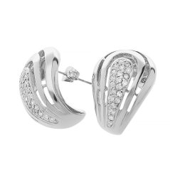 Nerezové náušnice 5328 - stříbrné barvy - SER.5328