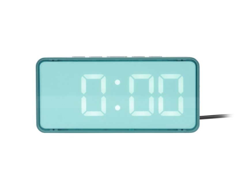 Designové LED hodiny - budík 6040BL Karlsson 14cm