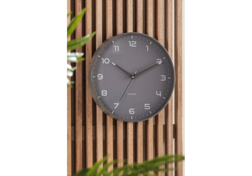 Dizajnové nástenné hodiny 6053GY Karlsson 40cm