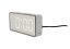 Dizajnové LED hodiny - budík 6040GY Karlsson 14cm