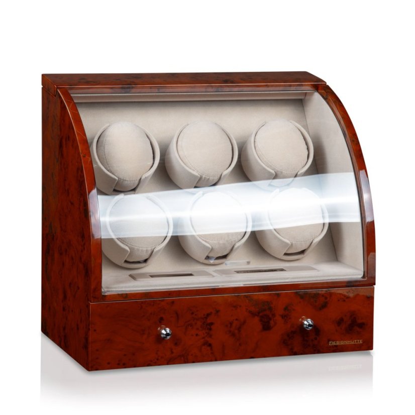 Natahovač hodinek DESIGNHÜTTE 70005-28 Basel 6 Kořenové dřevo