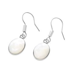 Nerezové náušnice 5771 - stříbrné barvy - SER.5771