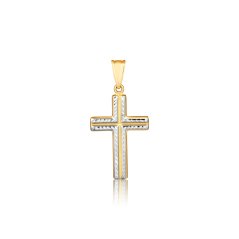 Zlatý přívěsek křížek ZP0449XJ80-8400 (585/1000) 0,84g