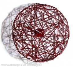 Dizajnové hodiny Diamantini a Domeniconi Ci Vediamo red 50cm