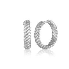 Stříbrné náušnice se zirkony JVD SVLE3428XH2BI00