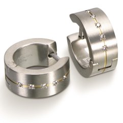 Náušnice Boccia Titanium 0503-11