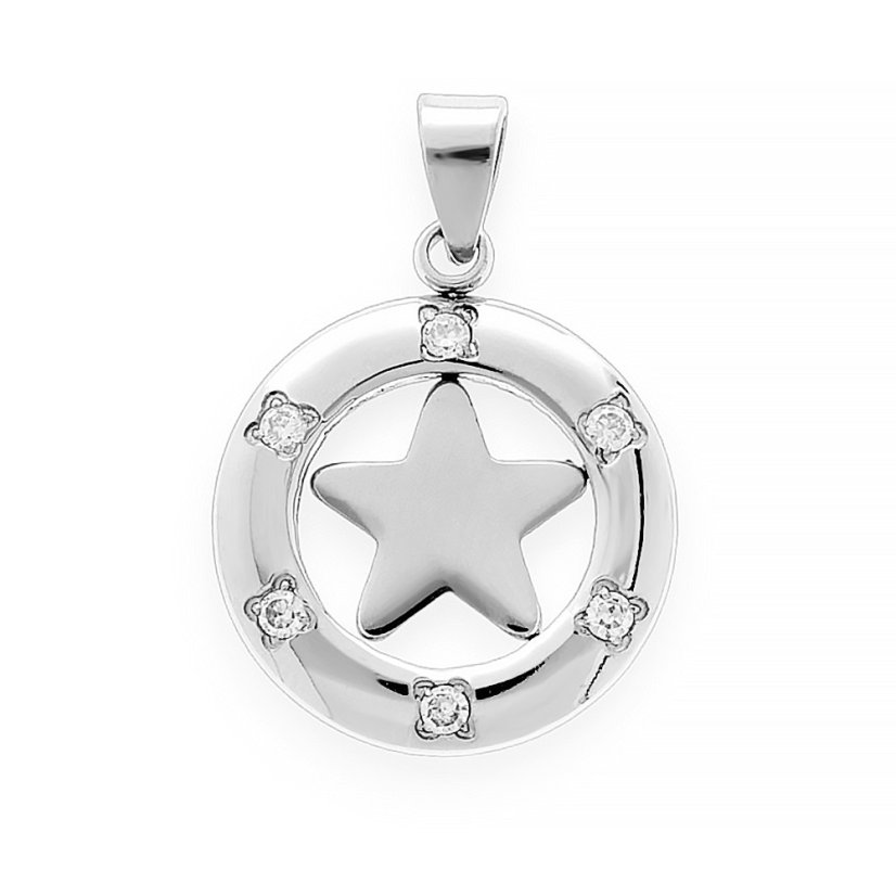 Nerezový prívesok Starlight - strieborné farby - SPD.6703