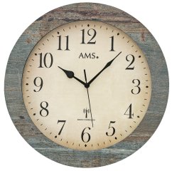 Designové nástěnné hodiny 5562 AMS řízené rádiovým signálem 35cm