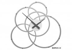 Dizajnové hodiny 10-215 CalleaDesign Black Hole 59cm (viac farebných variantov) Farba biela-1 - RAL9003