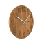 VLAHA Drevené hodiny OAK vyrobené v Čechách so striebornými rúčkami ?34cm
