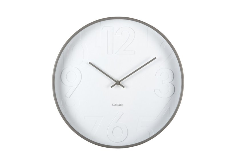 Dizajnové nástenné hodiny 6063GY Karlsson 40cm