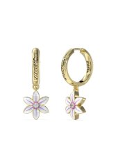 Guess White Lotus náušnice JUBE04137JWYGWHT/U