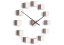 Dizajnové nástenné nalepovacie hodiny Future Time FT3000PI Cubic pink
