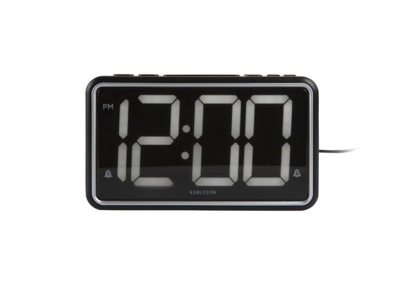 Digitálne LED stolné hodiny 6035BK Karlsson 16cm