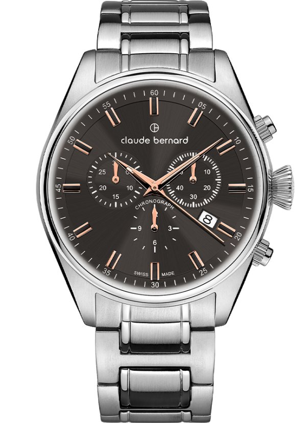 Claude Bernard 10254 3M GIR Proud Heritage quartz chrono