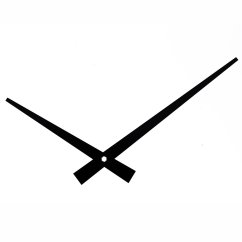 Kovové hodinové ručičky B26 (137 mm, 92 mm) - černé - Ručičky hodinové B26 pár černé