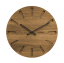 VLAHA Veľké dubové hodiny GRAND vyrobené v Čechách s čiernymi rúčkami