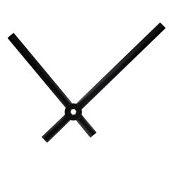 Kovové hodinové ručičky B15 (95 mm, 76 mm) - černé - Ručičky hodinové N2151...B15 pár