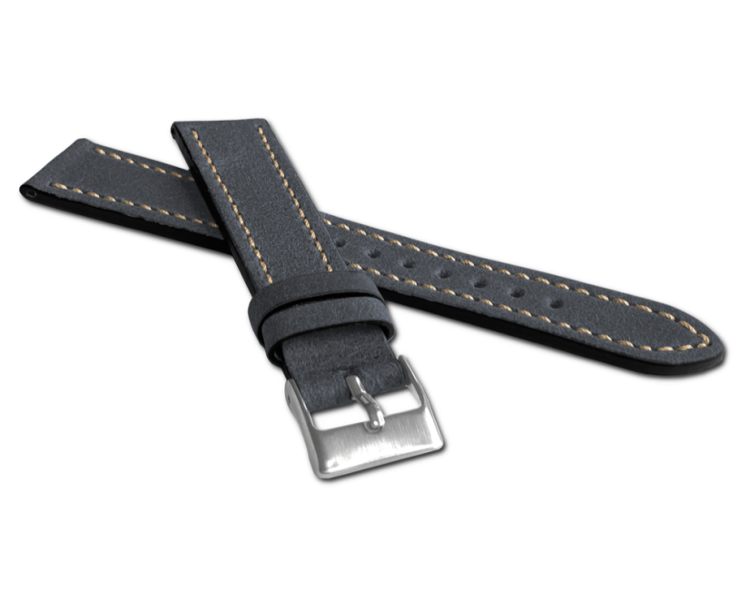 LAVVU Modrý remienok RETRO z luxusnej kože Top Grain - 18