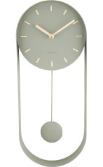 Dizajnové kyvadlové nástenné hodiny 5822DG Karlsson 50cm