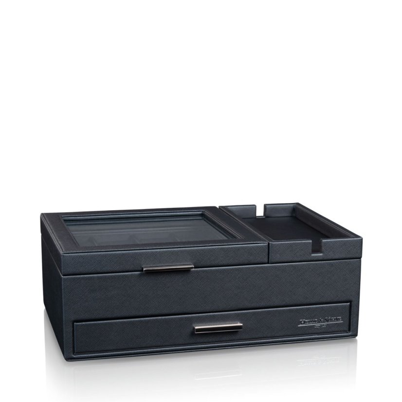 Kazeta na hodinky HEISSE & SÖHNE 70019-189.142 HS Desk Buttler No.1 - Schwarz