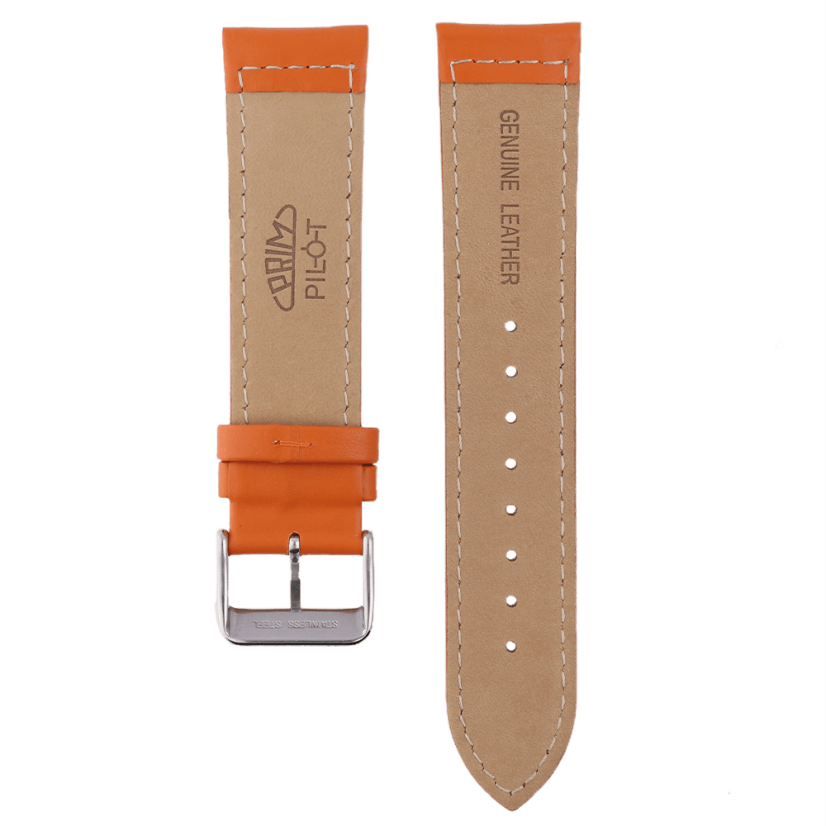 Kožený řemínek na hodinky  PRIM RB.13096.2220 - Orange (22 mm)