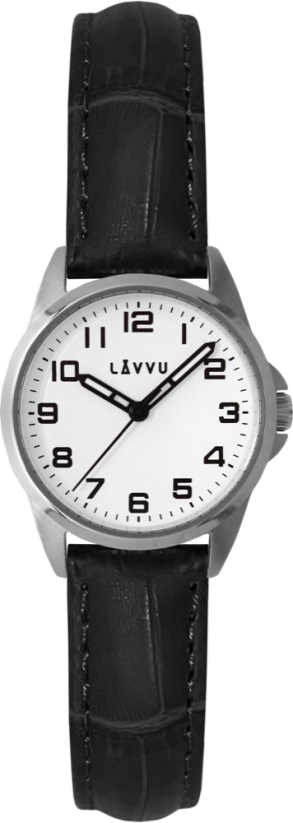 LAVVU Dámske hodinky STOCKHOLM Small White na koženom remienku