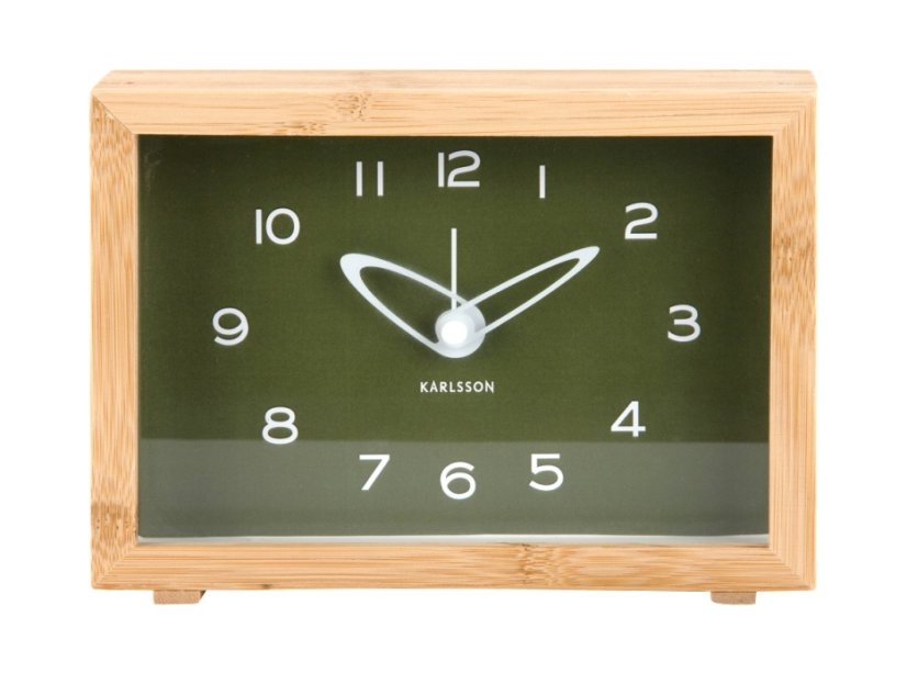 Dizajnové hodiny s budíkom 6034GR Karlsson 19cm