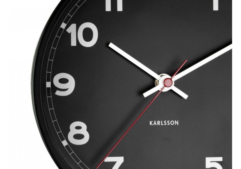 Dizajnové nástenné hodiny 5846BK Karlsson 22cm