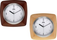Dřevěné nástěnné hodiny s elegantním ciferníkem MPM E07.2714.53