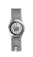 Šedé reflexné detské hodinky na suchý zips CLOCKODILE REFLEX CWX0022