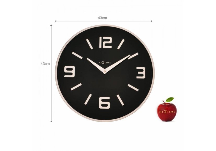 Dizajnové nástenné hodiny 8148zw Nextime Shuwan 43cm