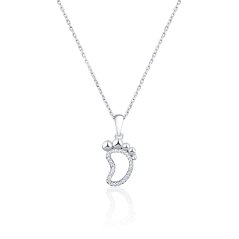 Strieborný náhrdelník so zirkónmi JVD SVLN0360XI2BI45