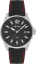 LAVVU Pánské hodinky se safírovým sklem NORDKAPP Black / Top Grain Leather
