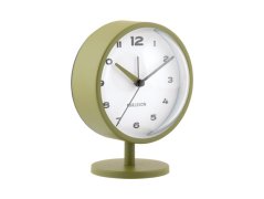Dizajnové stolné hodiny s budíkom 6027GR Karlsson 14cm